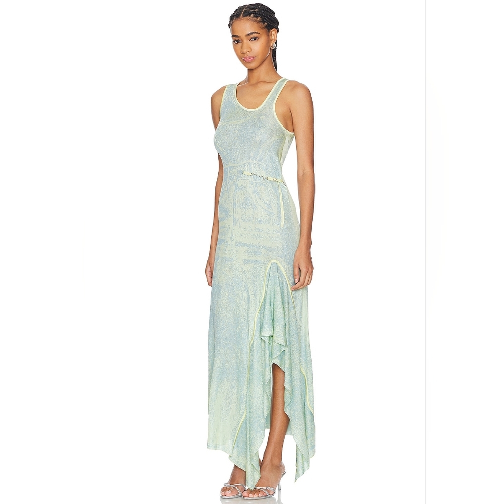 2B. NWT PH5 PEONY DRESS IN AIRWAY BLUE - Picture 3 of 10